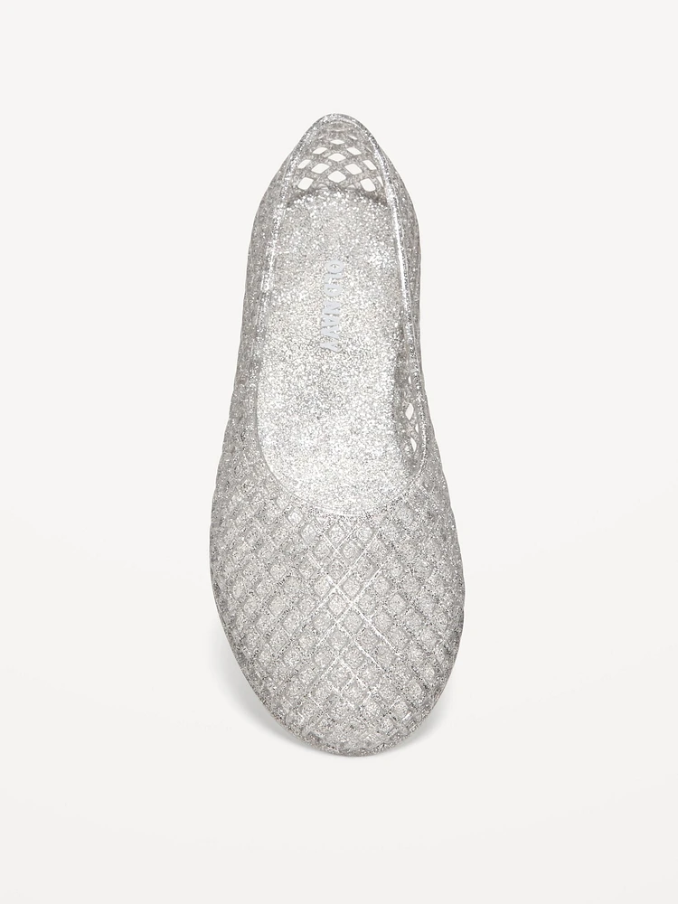 Jelly Lattice Ballet Flats for Girls
