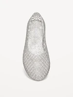 Jelly Lattice Ballet Flats for Girls