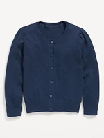 School Uniform Button-Up Cardigan for Girls