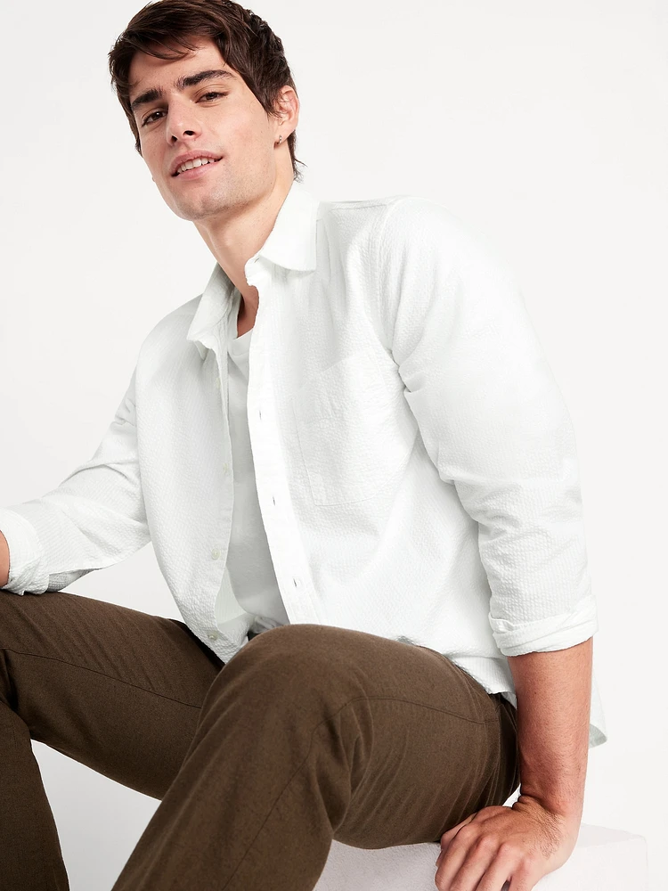 Classic Fit Seersucker Shirt