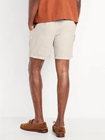 Slim Rotation Linen-Blend Chino Shorts -- 8-inch inseam