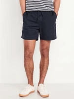 Twill Jogger Shorts -- 5-inch inseam