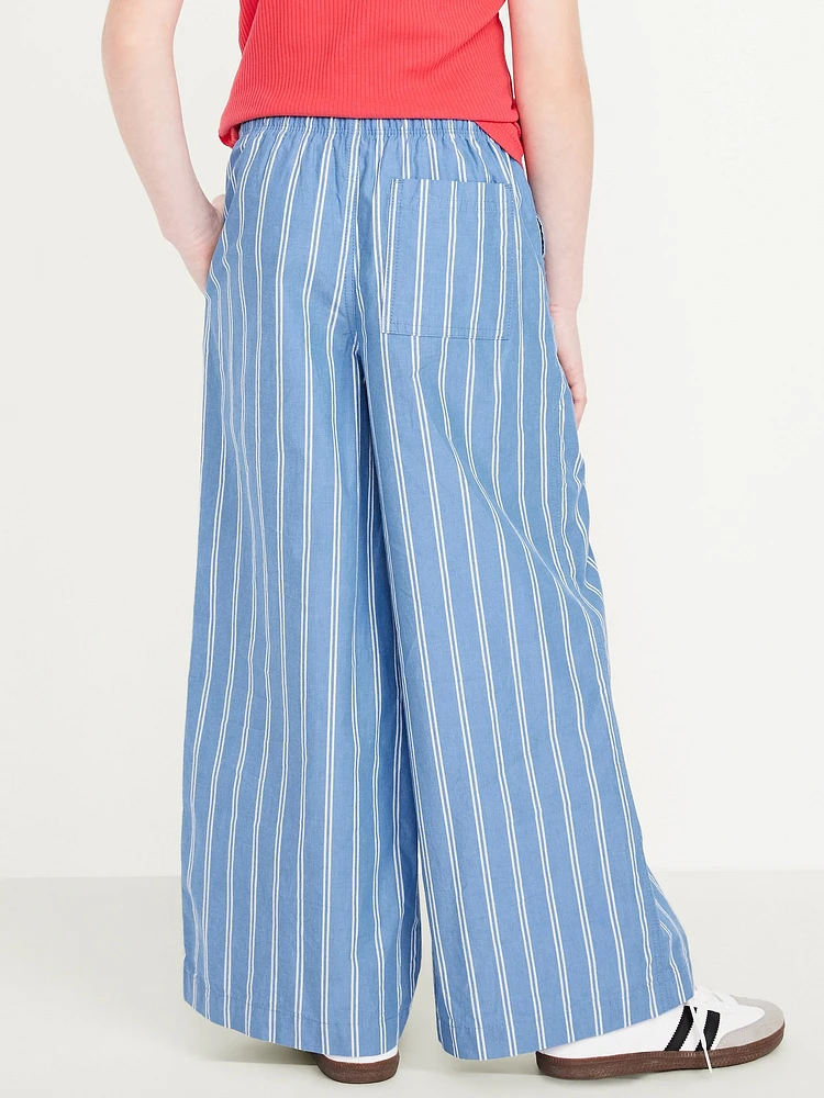 Lighweight Printed Poplin Pants for Girls