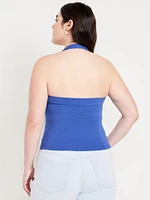 Double-Layer Halter Top