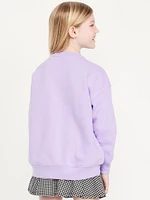 Oversized Graphic Sweatshirt for Girls