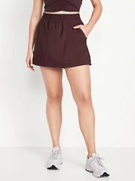 High-Waisted SleekTech Skort