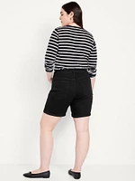 High-Waisted Jean Shorts -- 7-inch inseam