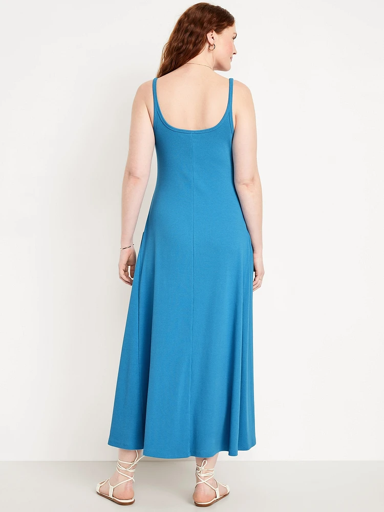 Sleeveless Ribbed Maxi Dress