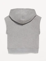 Dynamic Fleece Oversized Sleeveless Hooded Sweatshirt for Toddler Boys