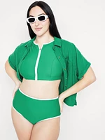 High-Waisted Matte Surf Bottoms