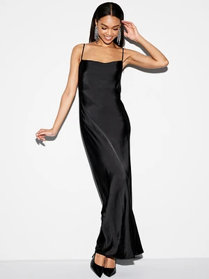 The Occasion by Old Navy Satin Cowl Maxi Dress