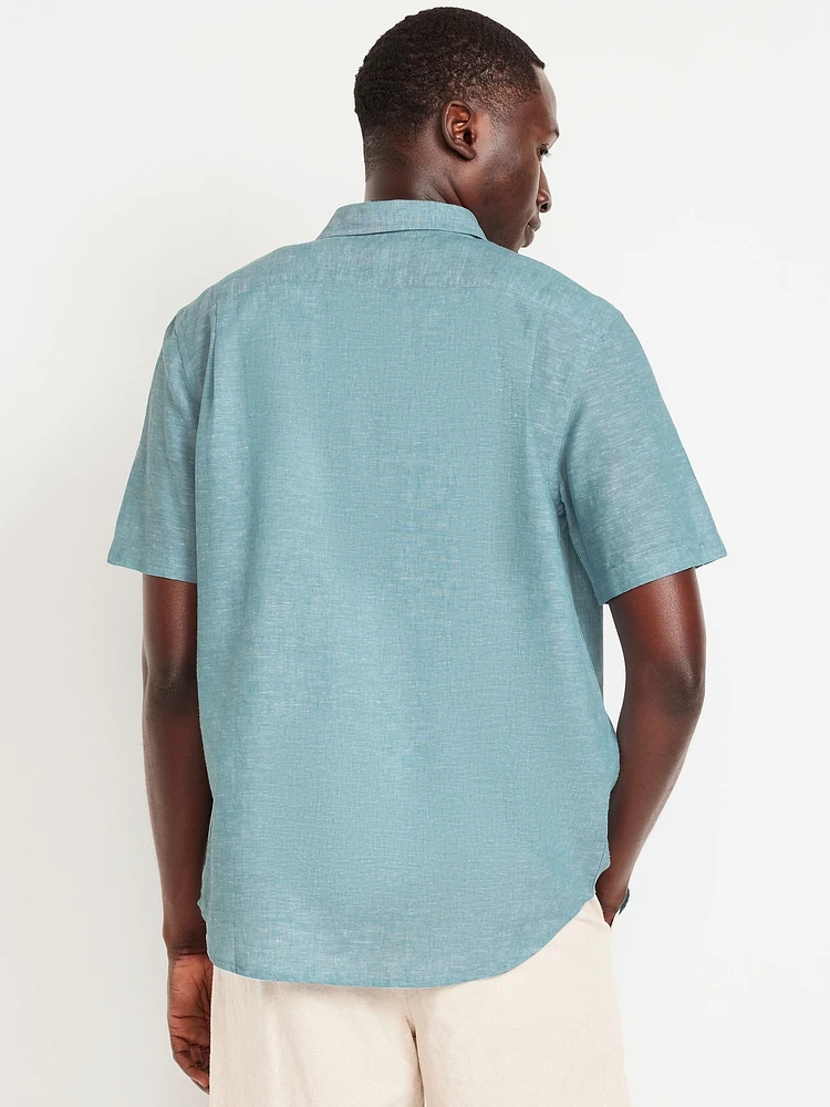 Classic Fit Everyday Linen-Blend Shirt