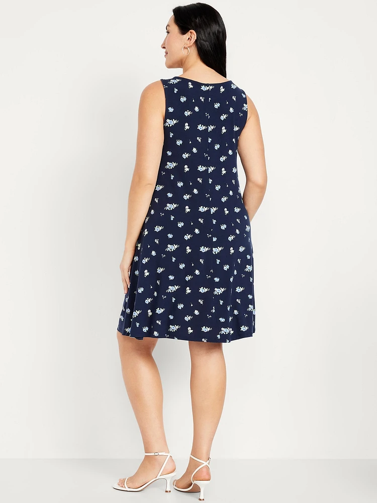 Sleeveless Mini Swing Dress