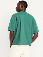 Garment-Dyed Cropped T-Shirt