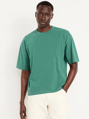 Garment-Dyed Cropped T-Shirt