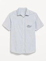 Classic Fit Everyday Striped Oxford Shirt
