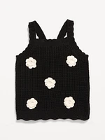 Applique Sweater-Knit Tank Top for Toddler Girls