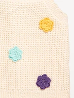 Applique Sweater-Knit Tank Top for Toddler Girls