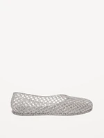 Jelly Lattice Ballet Flats for Girls