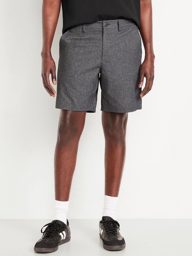 Textured Tech Chino Shorts -- 8-inch inseam