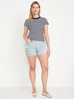 High-Waisted Rigid OG Jean Cut-Off Shorts - 3-inch inseam