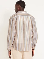 Classic Fit Linen-Blend Shirt
