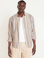 Classic Fit Linen-Blend Shirt