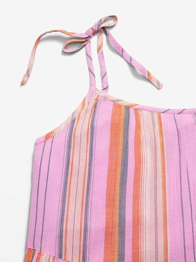 Printed Sleeveless Tiered Dress for Girls