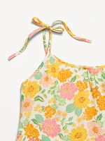 Printed Sleeveless Tiered Dress for Girls