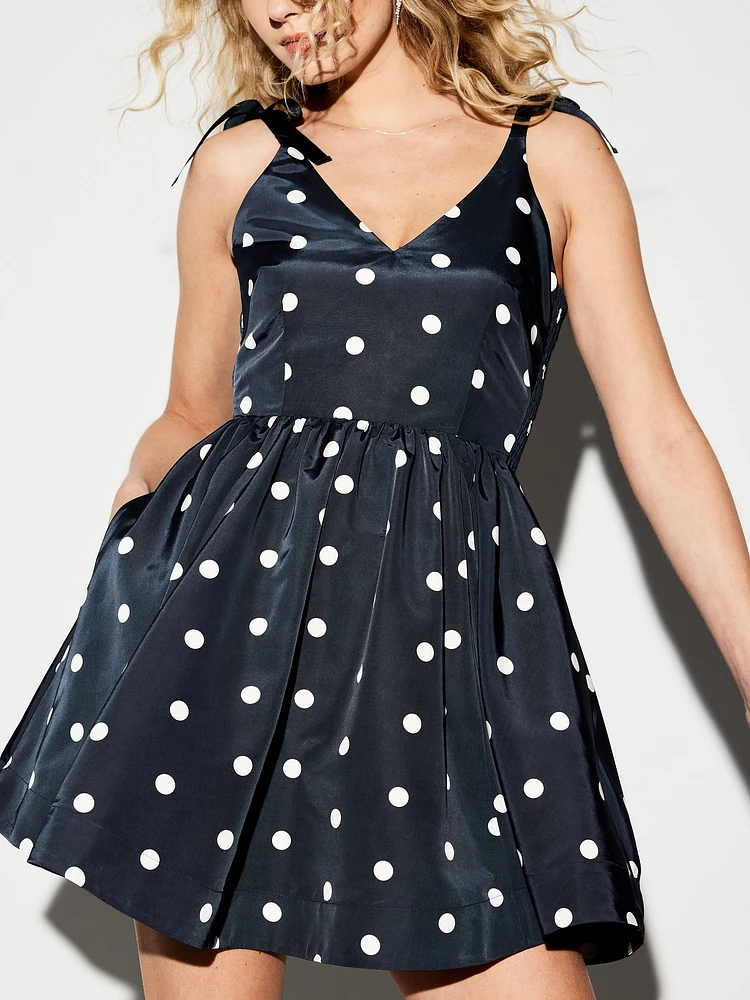 The Occasion by Old Navy Fit & Flare Taffeta Mini Dress