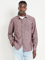 Classic Fit Linen-Blend Shirt
