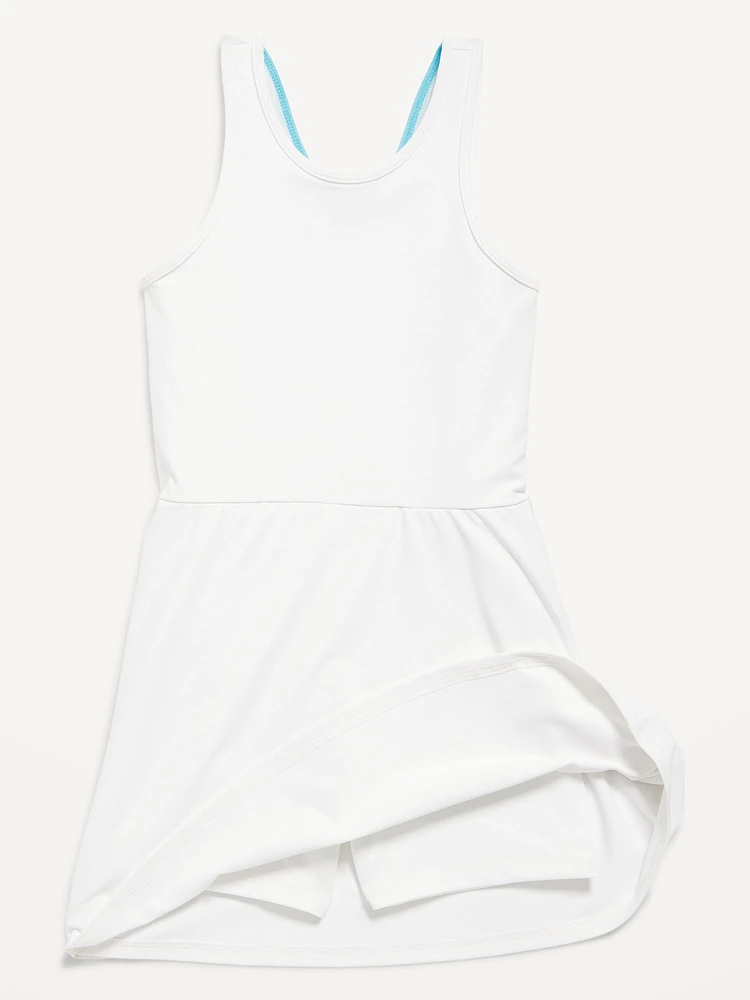 PowerSoft Sleeveless Ribbed Athletic Dress for Girls
