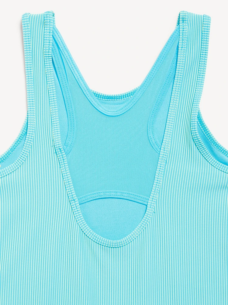 PowerSoft Sleeveless Ribbed Athletic Dress for Girls