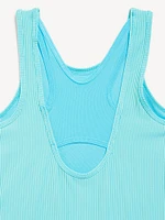 PowerSoft Sleeveless Ribbed Athletic Dress for Girls