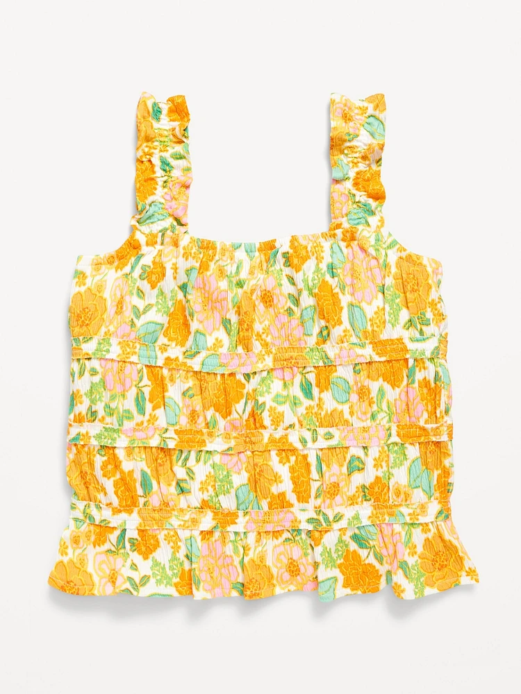 Fitted Smocked Tank Top for Girls