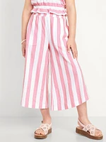 High-Waisted Pucker Wide-Leg Pants for Girls