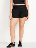 High-Waisted StretchTech 2-in-1 Shorts -- 3-inch inseam