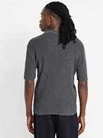 Short-Sleeve Sweater-Knit Polo