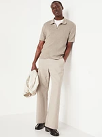 Short-Sleeve Sweater-Knit Polo