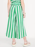 High-Waisted Pucker Wide-Leg Pants for Girls