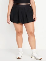 High-Waisted SleekTech Bubble Skort