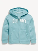 Logo-Graphic Zip-Front Hoodie for Boys