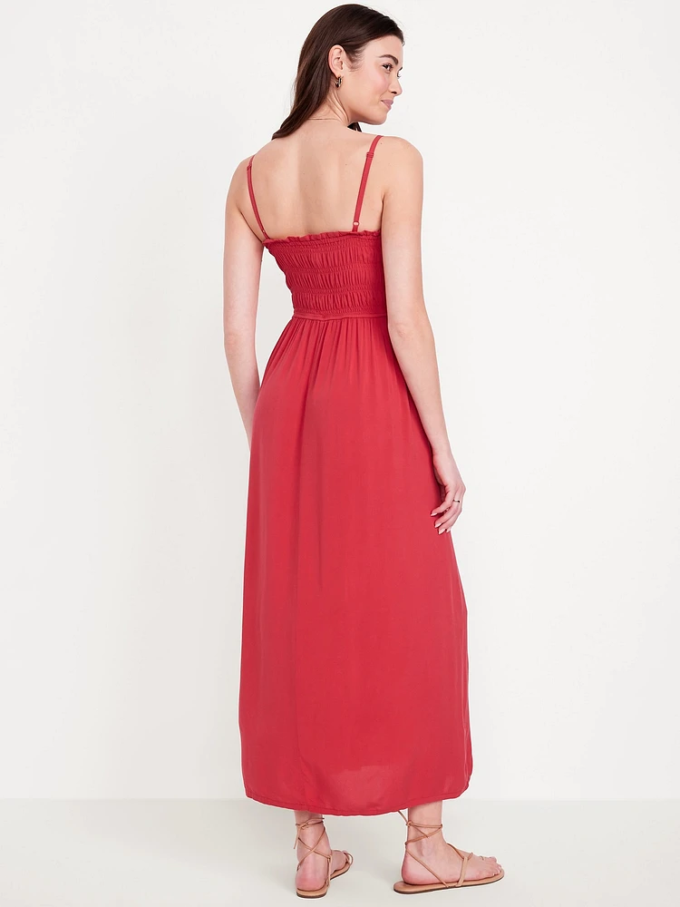 Fit & Flare Sleeveless Maxi Dress