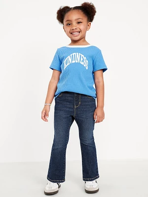 Wow High-Waisted Flare-Leg Pull-On Jeans for Toddler Girls