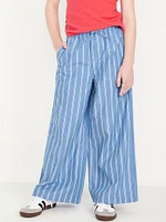 Lighweight Printed Poplin Pants for Girls