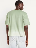 Garment-Dyed Cropped T-Shirt