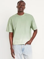 Garment-Dyed Cropped T-Shirt