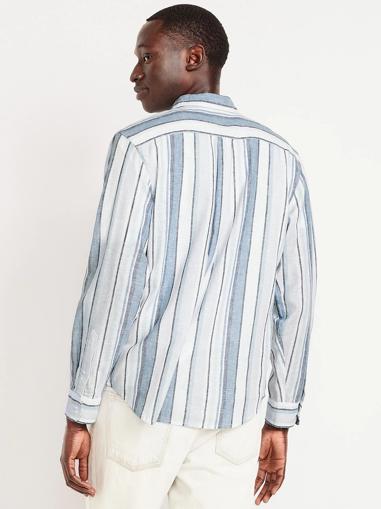 Classic Fit Linen-Blend Shirt
