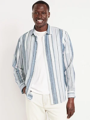 Classic Fit Linen-Blend Shirt