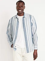 Classic Fit Linen-Blend Shirt